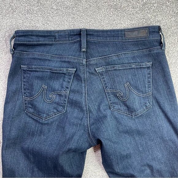 Ag Adriano Goldschmied Legging Ankle Jeans Women’s 27 Dark Wash Super Skinny - Picture 4 of 13
